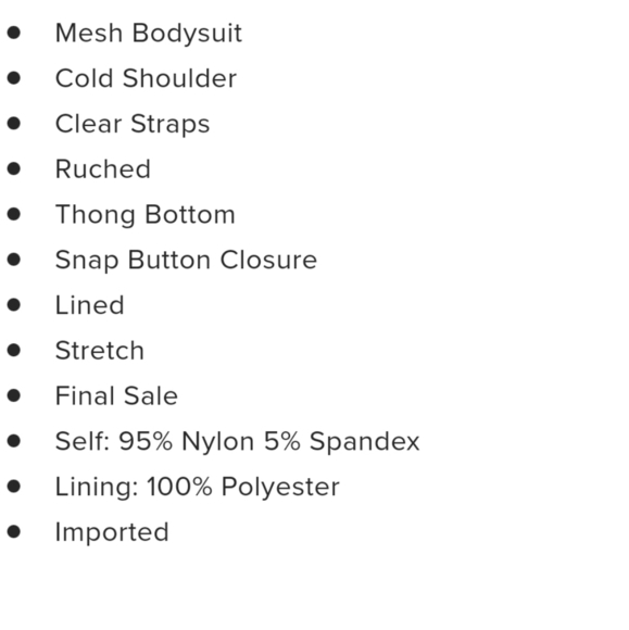 Fashion Nova A Hot Mesh Bodysuit Black 1X - Picture 5 of 8